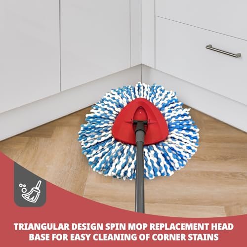 Spin Mop Replacement Base, Rotating Triangle Mop Head Cover Plastic Base for RinseClean 2-Tank System