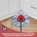 Spin Mop Replacement Base, Rotating Triangle Mop Head Cover Plastic Base for RinseClean 2-Tank System
