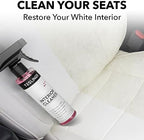 Tesla Seat Cleaner & Stain Remover - Biodegradable, Safe on Black & White Vegan Leather, Interior Cleaning Products for Seats, Dash, Console | Tesla Model 3 Y S X Car Accessories for 2025