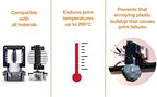 Slice Engineering Plastic Repellent Paint Repels Plastic & Prevents Buildup on the Nozzle | Get Enhanced Print Quality | Hassle-Free Application | Water-Based PTFE Nanosuspension (3 mL - 5 Pack)