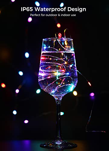 Brightown 12 Pack Easter Led Fairy Lights Battery Operated String Lights Waterproof Silver Wire 7 Feet 20 Led Firefly Starry Moon Lights for DIY Wedding Party Bedroom Patio Christmas