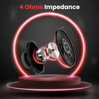 Pyle 3-Way Universal Car Stereo Speakers - 300W 4" x 6" Triaxial Loud Pro Audio Car Speaker Universal OEM Quick Replacement Component Speaker Vehicle Door/Side Panel Mount Compatible PL4163BK (Pair)