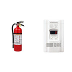 Kidde Fire Extinguisher for Commercial Use, 3-A:40-B:C, 9 Lbs., Refillable & Reusable & Carbon Monoxide Detector, Propane, Natural, Methane, & Explosive Gas Alarm