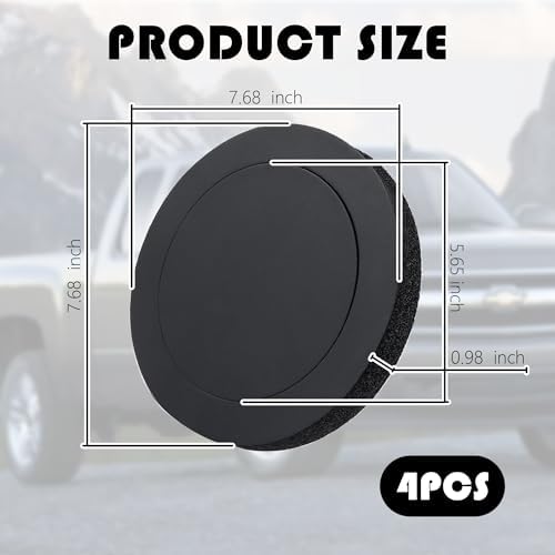 carleef 4PCS 6.5 Speaker Rings,Self Adhesive Speaker Foam for Enhancing Stereo Sound,High Resilience Speaker Baffles 6.5 inch Car Audio Accessories Avoid Sound Diffusion for Car SUV Truck