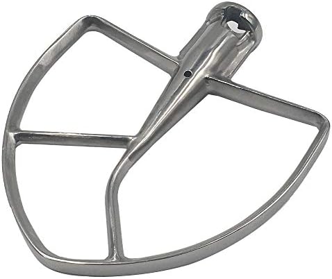 Replacement parts,Stainless steel Flat Beater Attachment,compatible with Kitchenaid 6Qt，7 Qt and 8 Quart Stand Mixers(KP26M1, KP26M1XFQ,KSM7990, KSM7581,KSM8990ER0, KSM8990ES0, KSM8990NP0)