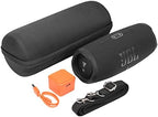 co2CREA Hard Travel Case Replacement for JBL Charge 4 / Charge 5 Waterproof Bluetooth Speaker (Black Case)