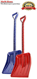 MnM-Home Extra Strong One Piece Construction, Kids/Toddler Plastic Snow – Beach Sand Shovel. Two Set, Red-(Girl) Blue-(boy). (2, Multi)