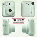 Fujifilm Instax Mini 12 Instant Camera Bundle with Fujifilm Instax Mini Instant Film Value Pack (60 Sheets) with Accessories Including Protective Case, Strap, Photo Album (Mint Green)