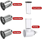 Slicer Shredder Attachment for KitchenAid Stand Mixer, Cheese Grater Attachment for Kitchenaid, Vegetable Salad Maker Accessories with 3 Blades, As Kitchen Aid Mixer Accessories by InnoMoon