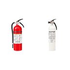 Kidde Fire Extinguisher for Home, Garage & Workshop Use, 3-A:40-B:C, 8.85 Lbs. & Wall Mount (Included) & Kitchen Fire Extinguisher, Home Use for Grease Fires, 3.9 Lbs., Wall Mount Included, White