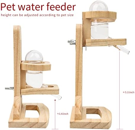 4 Pack Hamster Wheel Set,8.2Inch Medium Size Slience Quiet Spinner Hamster Running Wheels,Hamster Water Feeder Accessories Chew Toys for Guinea Pig,Gerbils,Mice and Other Small Pets Animal