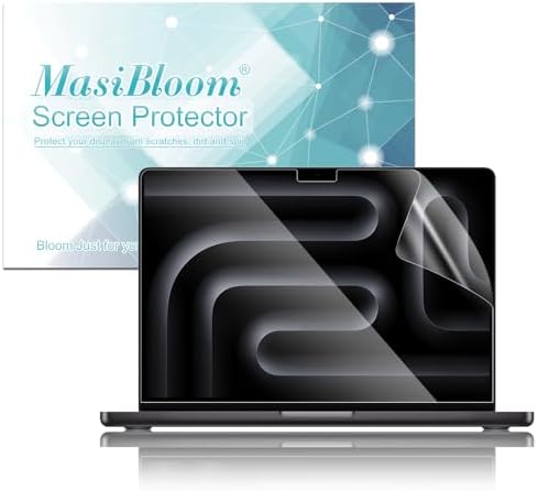Screen Protector for 2024 MacBook Pro 14 inches M4 Chip A3112 A3185 A3401 Clear Anti Blue Light Scratch 5H Hardness Filter Laptop Protector Accessories