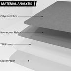Office Chair Mat for Hardwood Floor&Tile,55"x35" Anti-Slip Desk Chair Mat,Low-Pile Mat,Multi-Purpose Hardwood Floor Protector for Office,Home (Grey, 35 * 47IN)