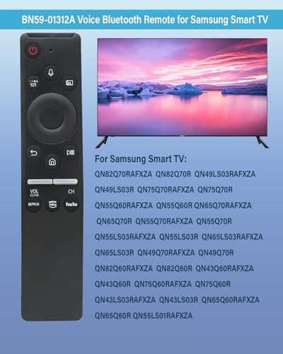 BN59-01312A Voice Universal Remote Control Replacement， for Samsung Smart TV Remote Control. for 2018-2024 Smasung Smart TV The Frame Crystal UHD Neo QLED 4K 8K