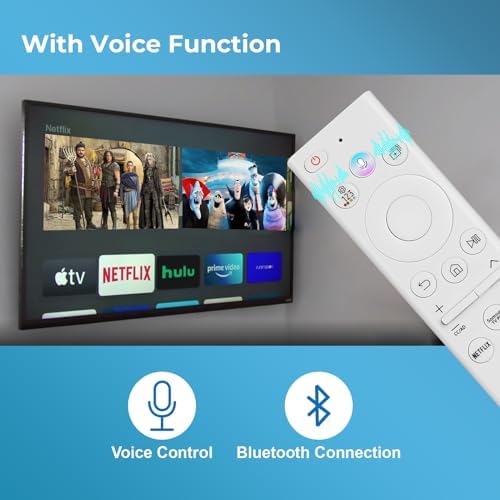 Replacement for Samsung Frame tv Remote, for 2019-2024 Samsung Frame Remote, Samsung Remote Control for Smart TV with Voice Function. for Crystal QLED QLED 4K 8K Frame TV.(No Solar).