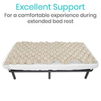 Vive Alternating Pressure Pad Replacement - Inflatable Low Air Loss Mattress Topper for Pressure Ulcer and Sore Relief Treatment - Fits Standard Hospital Bed - For Elderly, Seniors, Bedridden Patients