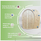 Bamboo Mixer Slider Mat for KitchenAid 4.5-5 Qt Tilt Head Stand Mixer, Kitchen Appliance Sliding Tray Mixer Mover Slider Board for Kitchen Aid 4.5-5 Qt Kitchen Countertop Storage Accessories