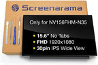 SCREENARAMA New Screen Replacement for NV156FHM-N35, FHD 1920x1080, IPS, Glossy, LCD LED Display with Tools