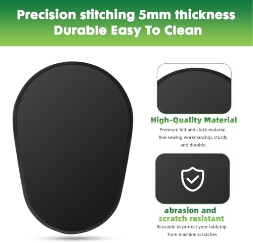 Mixer Sliding Mat for Kitchen Aid - Kitchen Counter Appliance Slider Mat Mixer Attachment for Kitchenaid 5-8 Qt Bowl Lift Stand Mixer, Mover Slider Pad Mixer Countertop Accessories Black
