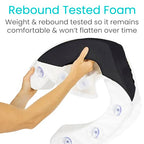 Vive Toilet Seat Cushion - Soft Padded Foam for Comfort, Support, and Pain Relief