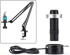 Microscope Accessories Kit Adjustable Magnification 1-130X Zoom C Mount Lens Distance Microscope Microscope Slides (Color : Lens Light B)