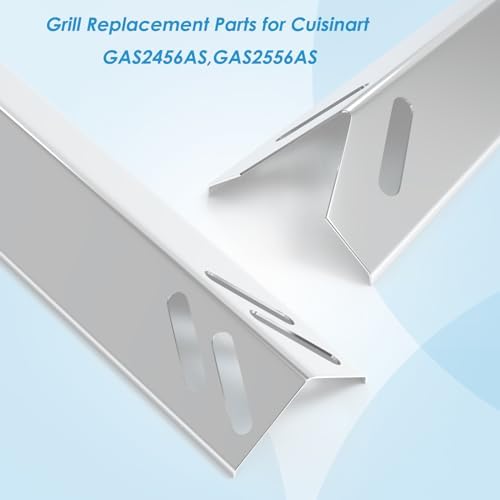Grill Parts for Cuisinart 5 Burner GAS2556AS GAS9556AS GAS9556ASO GAS9556AF Stainless Steel Heat Plate for Cuisinart Grill Parts Replacement GAS2556AS, 5-Pack