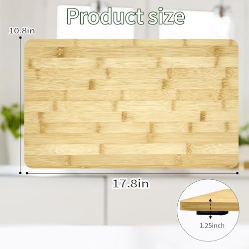 Bamboo Cutting Board Compatible with Breville 860BSS 845BSS BOV800XL Smart Oven Convection Toaster Oven, 100% Natural Organic Bamboo, 17.8" × 10.8" Accessories for Countertop Convection Oven