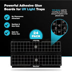 Catchmaster Vector Trap Replacement Glue Boards, 15 & 30 Watt UV Light Fly Traps Indoor For Home, Sticky Gnat Traps for House Indoor, UV Lamp Insect & Mosquito Killer Refill, Adhesive Bug Light Boards