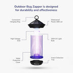 ASPECTEK Bug Zapper 20W Electric Mosquito Zapper, Insect Fly Zapper, UV Light Fly Killer for Outdoor and Indoor use, Waterproof, Up to 1000sq. FT Coverage, Including Free 1 Pack Replacement Bulb