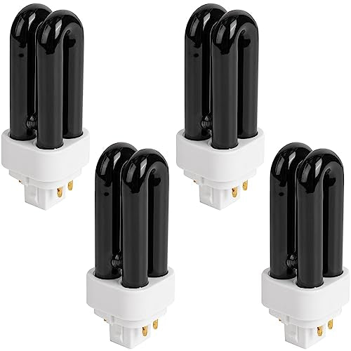 BlueStars Premium Quality 7W 41050 Replacement UV Light Bulbs for Indoor DynaTrap Models DT1050 DT1100 DT1210 DT1250 DT1260-4 Pin Base, 1/2 Acre - Pack of 4
