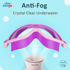 Seago Kids Goggles for Swimming 2 Pack - Anti-Fog, UV Protection, Adjustable, No Leaking, Watertight, Crystal Clear, Suitable for Children 3-15