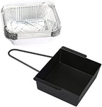 Grill Drip Pan for Nexgrill 720-0830H for Nexgrill Grease Tray Replacement Grease Pan/Box for Nexgrill 720-0888N 720-0925P 720-0896 720-08882A for Cuisinart CGG-7400 with 15pack Aluminum Foil Liner