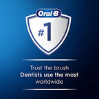 Oral-B iO Series 5 Rechargeable Electric Toothbrush with Visible Pressure Sensor to Protect Gums, 2 Minute Timer, 5 Cleaning Settings, 1 Replacement Toothbrush Heads, and Travel Case, White