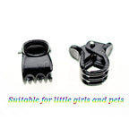 100pc/pack 1cm Hair Claws Clip for Women Girls Plastic Mini Hairpin Hair Clip Clamp Hair Accessories Gifts (100pcs black)