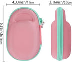 co2CREA Hard Carrying Case Replacement for JBL Clip 5 Waterproof Portable Mini Speaker (Pink Case)