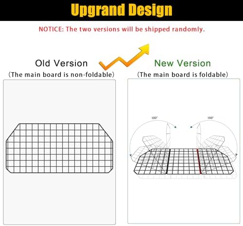 Gtongoko Dog Car Barriers for SUVs, Vehicles, Cars, Trucks, Upgraded Adjustable Heavy-Duty Wire Mesh Pet SUV Barriers Universal-Fit, Car Accessories Safety Travel, 2pcs 51.2In Elastic Ropes Included