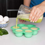 Silicone Egg-Bites-Molds for Instant-Pot-Accessories with Silicone-Stretch-Lids - Ice-Cube-Trays Reusable Food-Storage-Containers, for 5,6,8qt Pressure-Cooker-Accessories