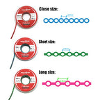 SNAWOP Dental Orthodontic Power Chain Multicolor Spool Elastic Rubber Bands for Teeth Braces (Closed, Dark Blue)