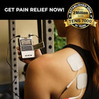 TENS 7000 Rechargeable Tens Unit Muscle Stimulator, EMS Muscle Stimulator, Back Pain Relief, 4 Electrodes/Unit Pads, Period Pain Simulator, Muscle Recovery & Growth, Stim Machine, Electrotherapy