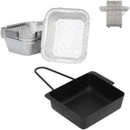 DcYourHome Grease Tray with 15 Pack Drip Pan for Nexgrill 720-0830H 720-0925P 720-0830D 720-08882A 720-0896 720-0888S Replacement Parts, Grill Drip Tray for Cuisinart CGG-7400 CGG-8500 Grease Catcher