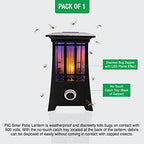 PIC Solar Flame Effect Patio Lantern Bug Zapper, ½ Acre Coverage, 1 Pack