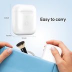Replacement AirPod Charging Case Compatible with AirPods 1st 2nd Generation Wireless Charging case 550mAh Bluetooth Pairing Sync Button (No Earbuds) (White)