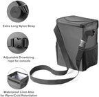 Ryhpez Car Trash Can with Lid - Truck Trash Bin Storage Bag, Automotive Garbage Can Waterproof, Collapsible Interior Car Accessories for Women Men Road Trip Essentials