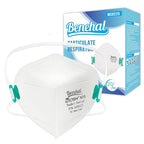 BENEHAL Niosh Approved Face Masks - Unisex 20 Pack - Disposable Adult NIOSH Certified Face Covers – PM2.5 Filters - Fitting Design with Ear Loops – Foldable