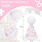 WAOUH Half Birthday Hat - Bow Cake Smash Crown for 6 Month Baby, Mini Photo Prop