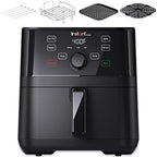 Instant Pot Vortex 5.7QT Air Fryer With Accessories, Custom Smart Cooking Programs, 4-in-1 Functions that Crisps, Roasts, Bakes and Reheats, 100+ In-App Recipes, from the Makers of Instant Pot, Black