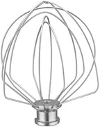 Replacement Bowl-Lift 6-Wire Whip,Compatible with KitchenAid Lift Stand Mixers Fits models K4, K5, KP50, KSM5, KSM50, KSM500PS,KSM450，KV25G and KP26M1X，The same style as KN256WW.(6 Quart)