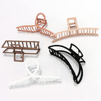 Large Metal Hair Clips for Thick and Long Hair - Butterfly Claw Clips and Big Jaw Clamps for Hair Styling, Accessories for Women (5 Colors)