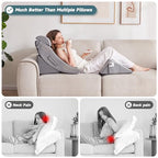 Yojoker 4pcs Orthopedic Bed Wedge Pillow Set for Sleeping - Wedge Pillows for After Surgery for Body Neck Back and Leg Pain Relief, Triangle Pillow Wedge for Sleeping & Acid Reflux & GERD & Snoring