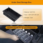 Center Console Organizer Tray 5PCS for Tesla Model Y Accessories 2024 2023 2022 2021 2020, Armrest Storage Tray and Hidden Storage Box, Cup Holder Insert, Under Seat Storage Box